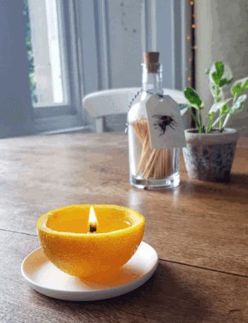 orange peel candle