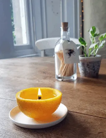 orange peel candle