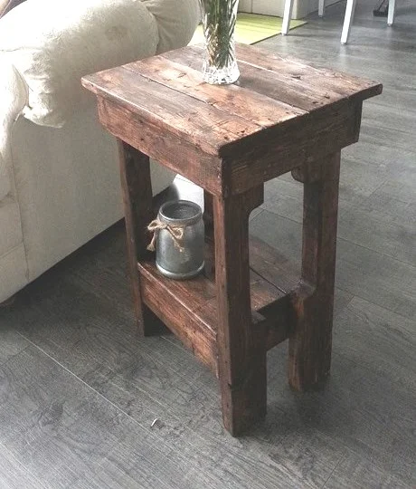 rustic wood diy table