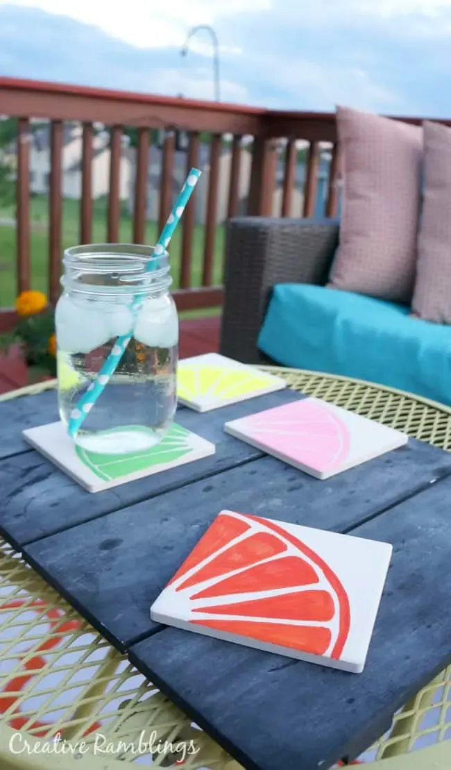 diy painted coasters