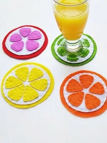 make felt coasters
