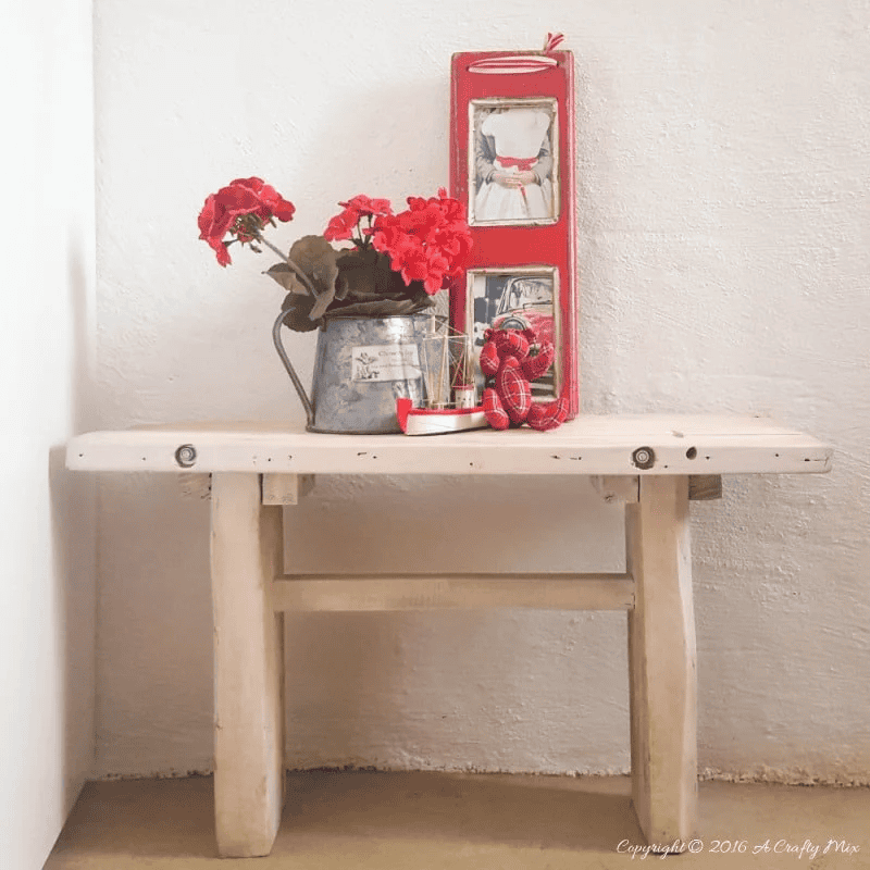 pallet side table diy