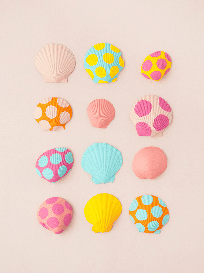 painted seashells