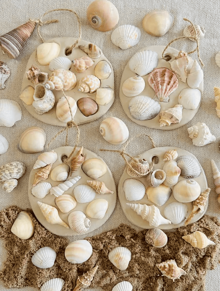 seashells ornaments diy