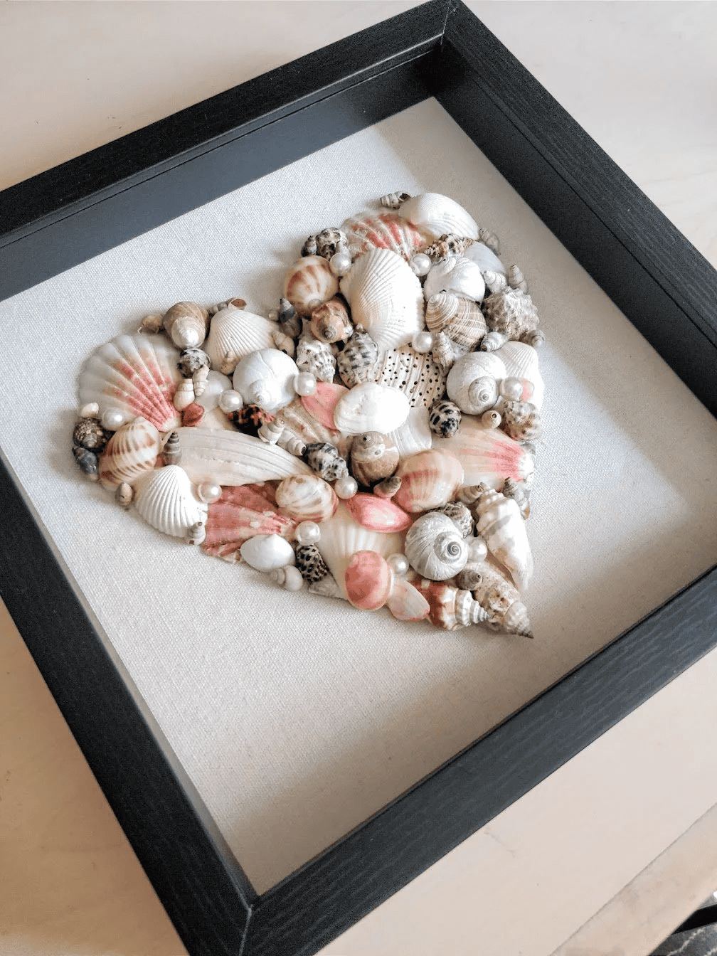 beach shadow box diy
