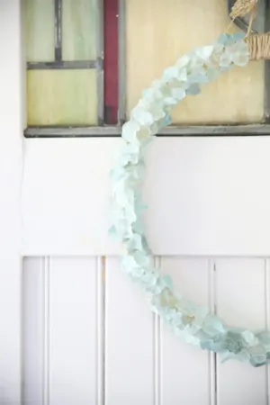 sea glass wreath diy