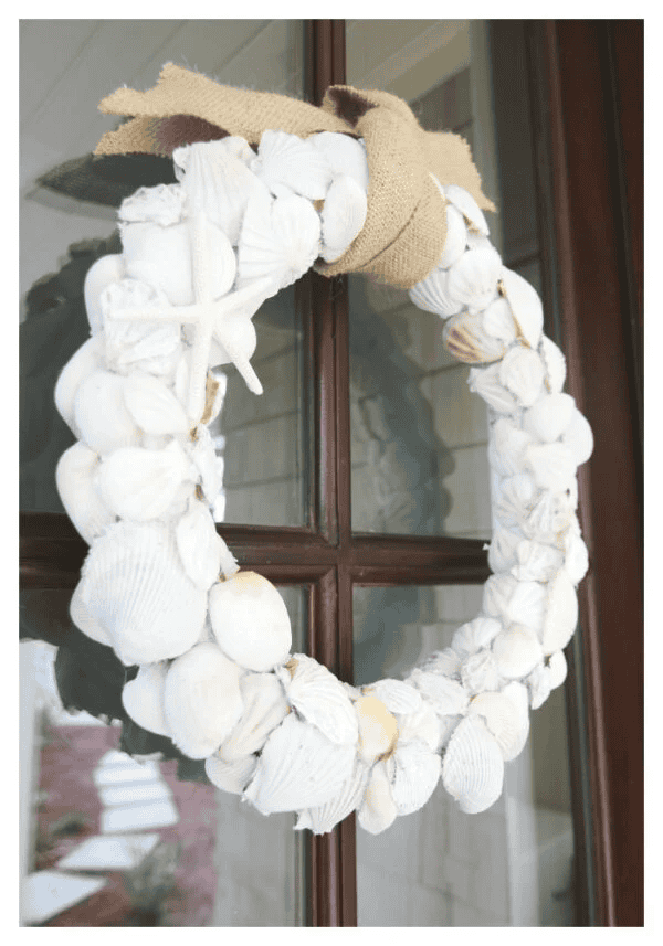 beach shell wreath idea