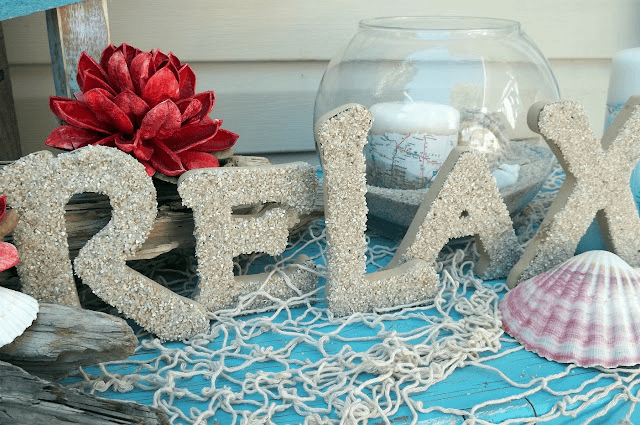 beach craft diy letters