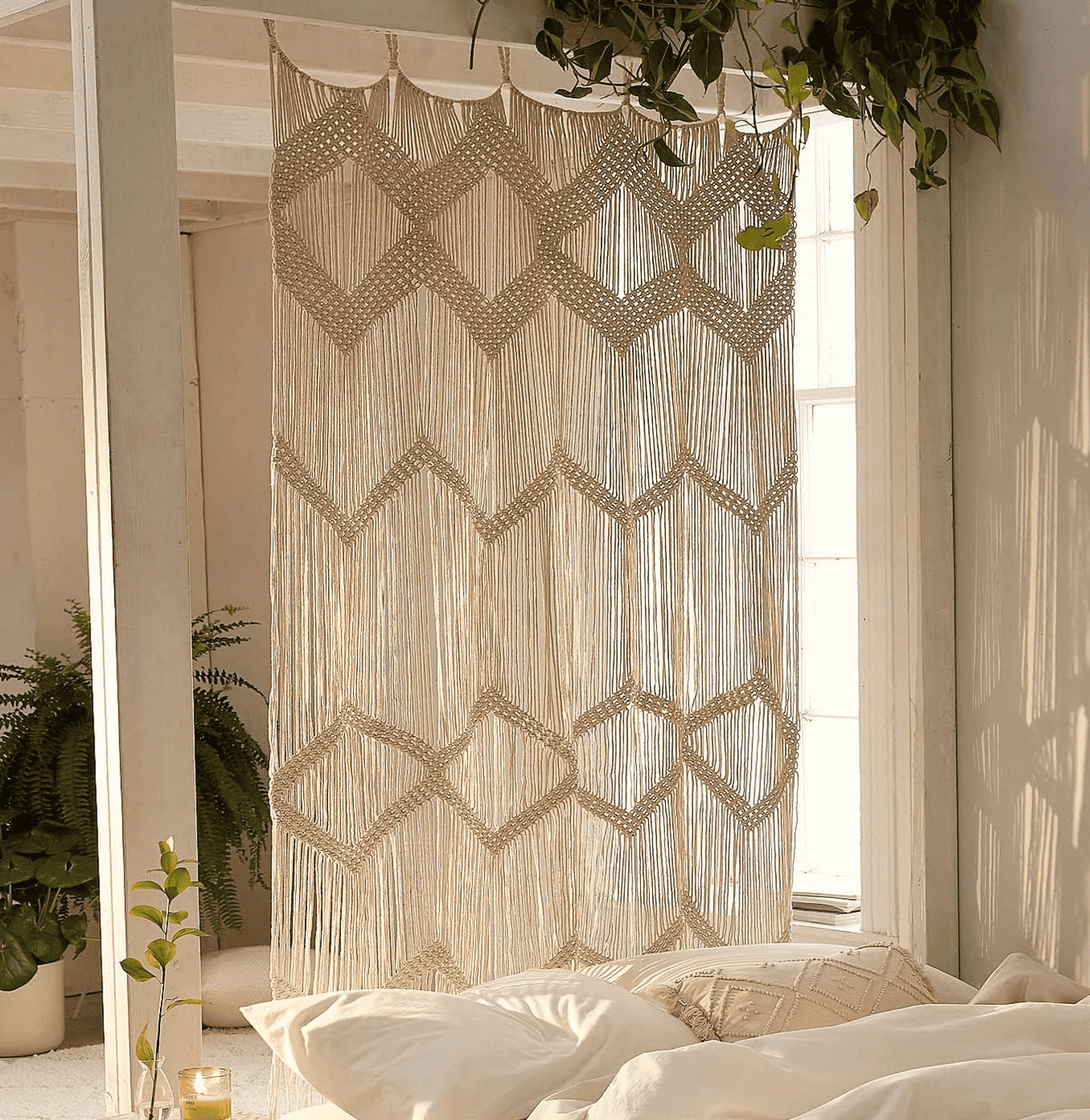 macrame room divider