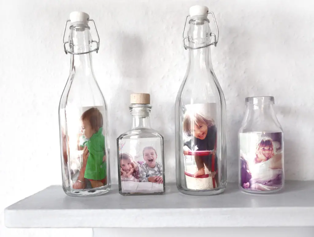 bottle into picture frame
