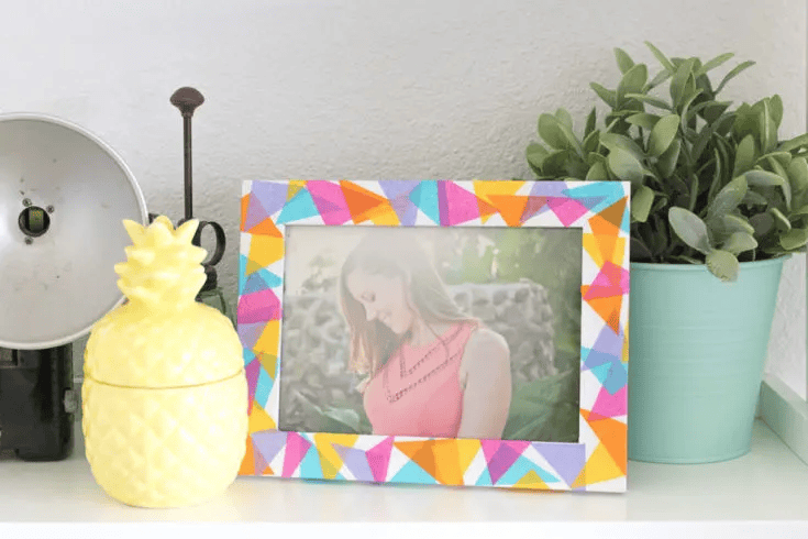 tissue paper photo frame