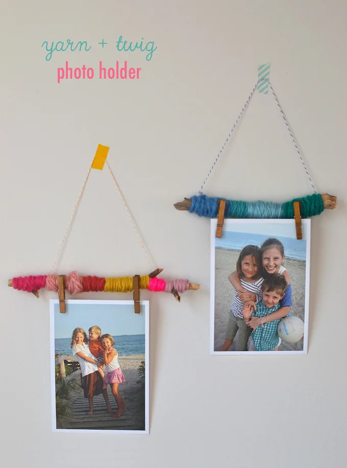 twig photo frame ideas