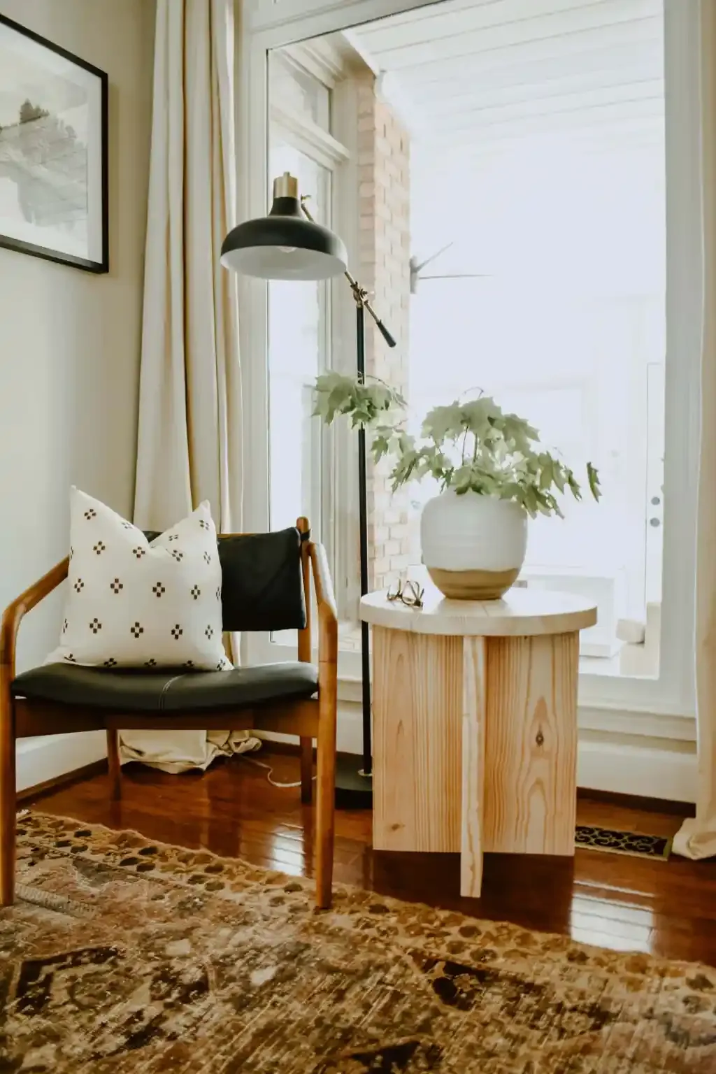 diy round side table