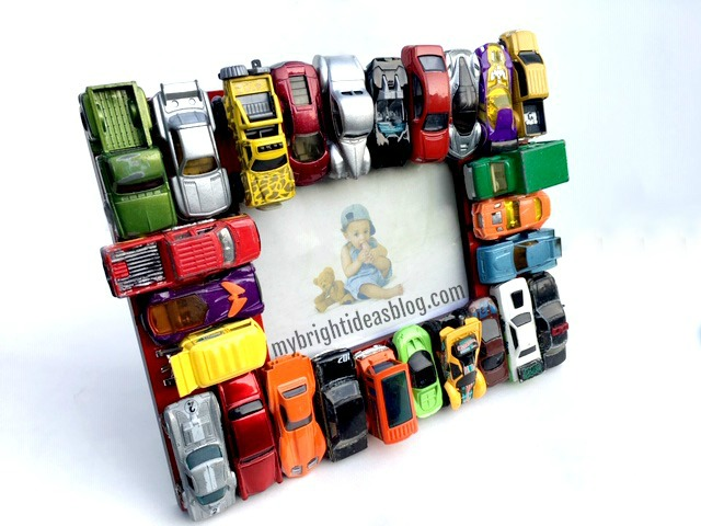 frame customized with toy car