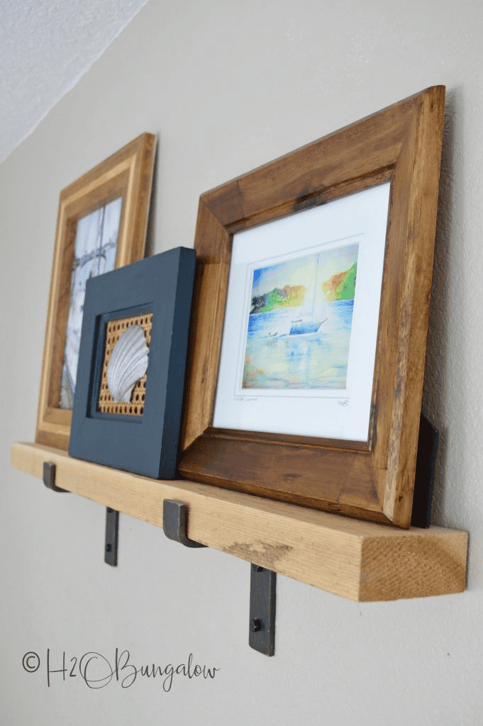 floating frame shelf diy