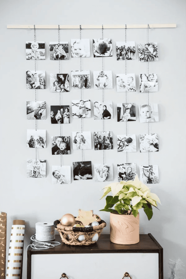 photo wall hanging