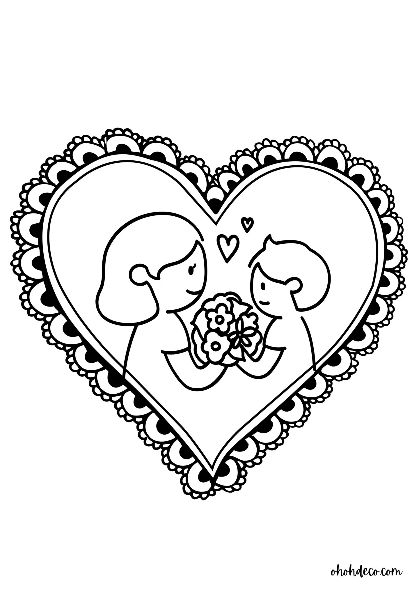 mom love coloring page