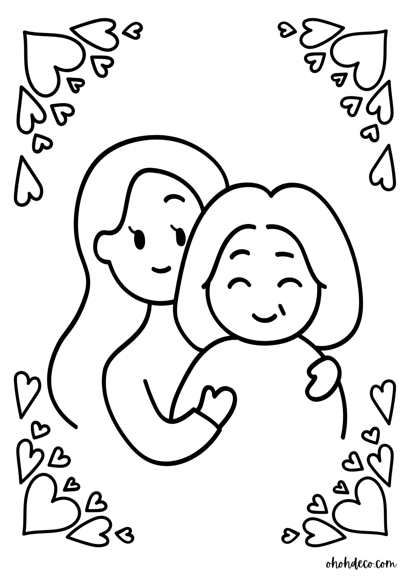 mother's day coloring pages