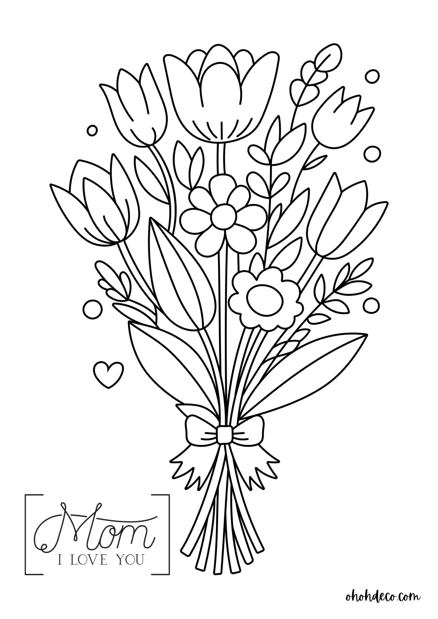 mom coloring page