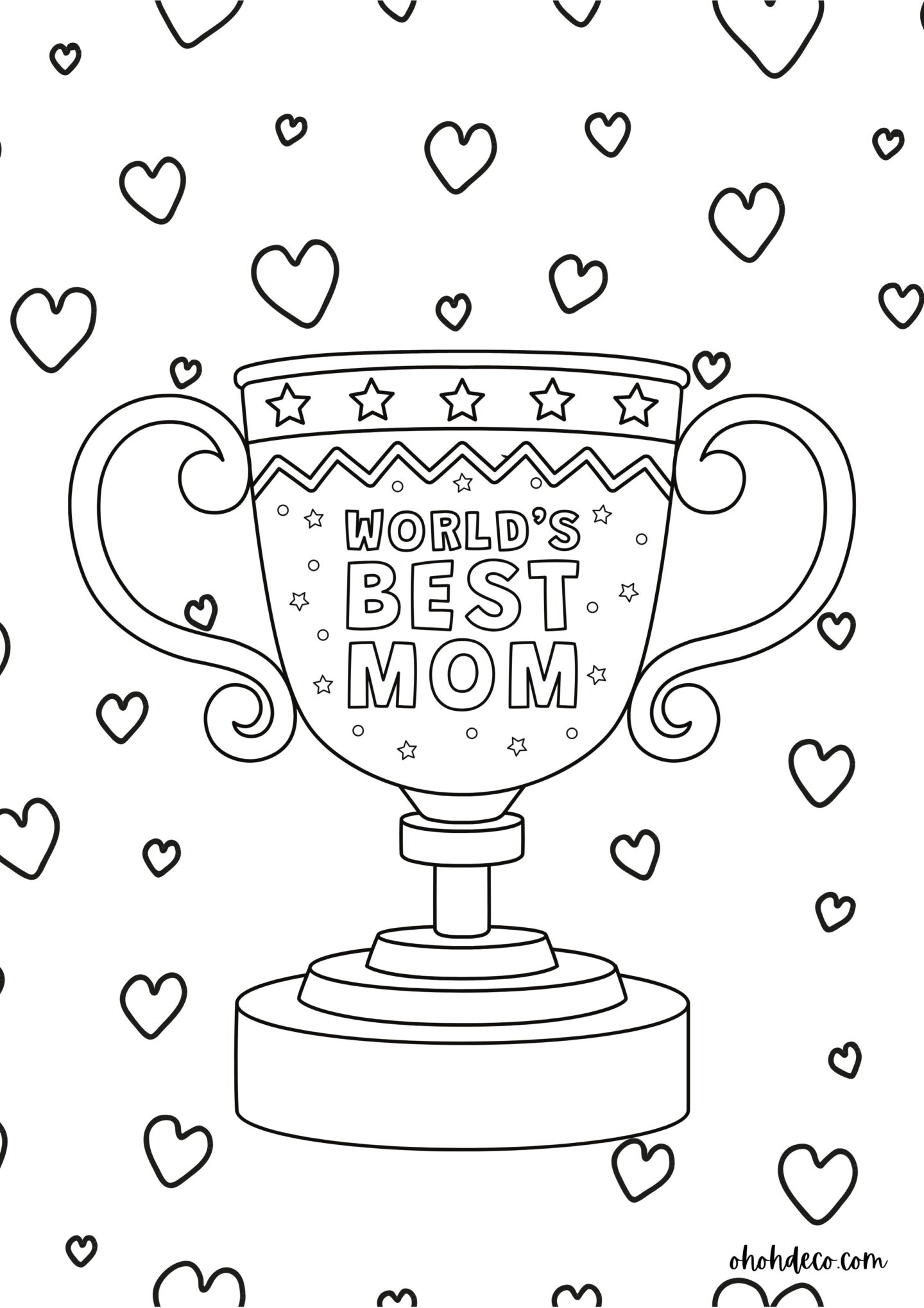 mother's day coloring page