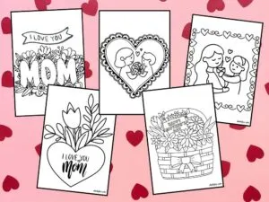mother's day coloring pages