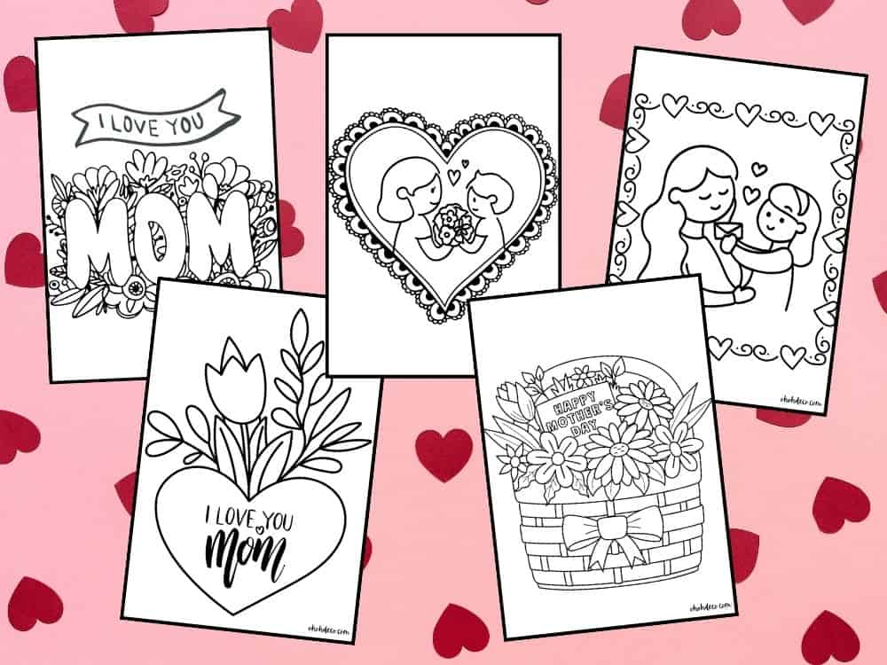 mother's day coloring pages