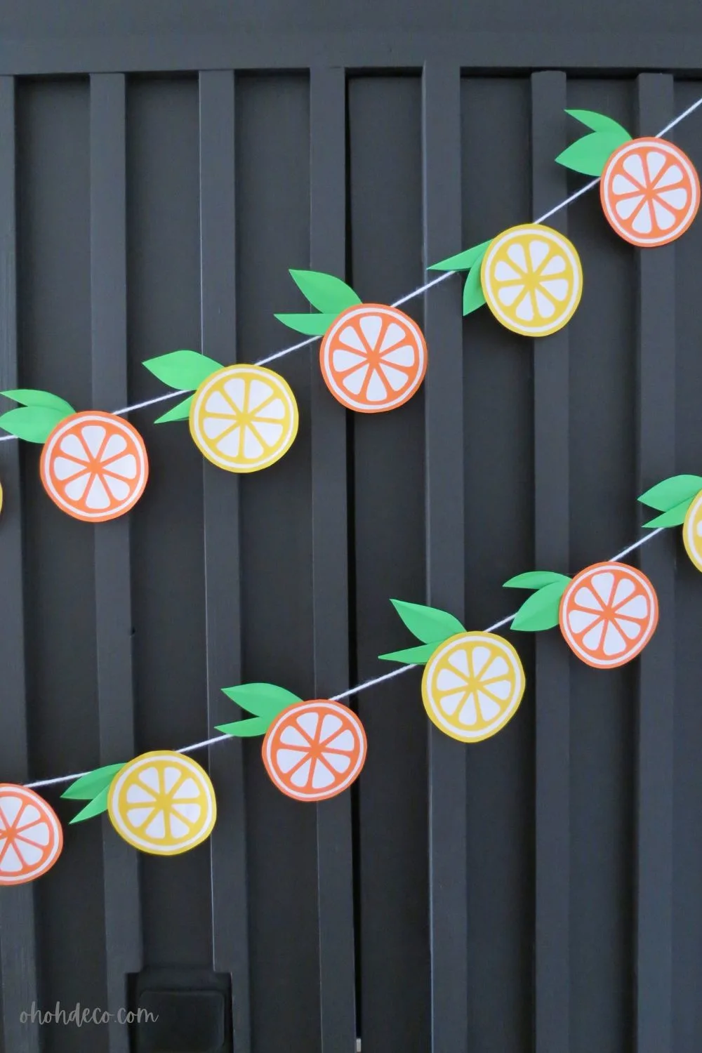 summer paper garland diy