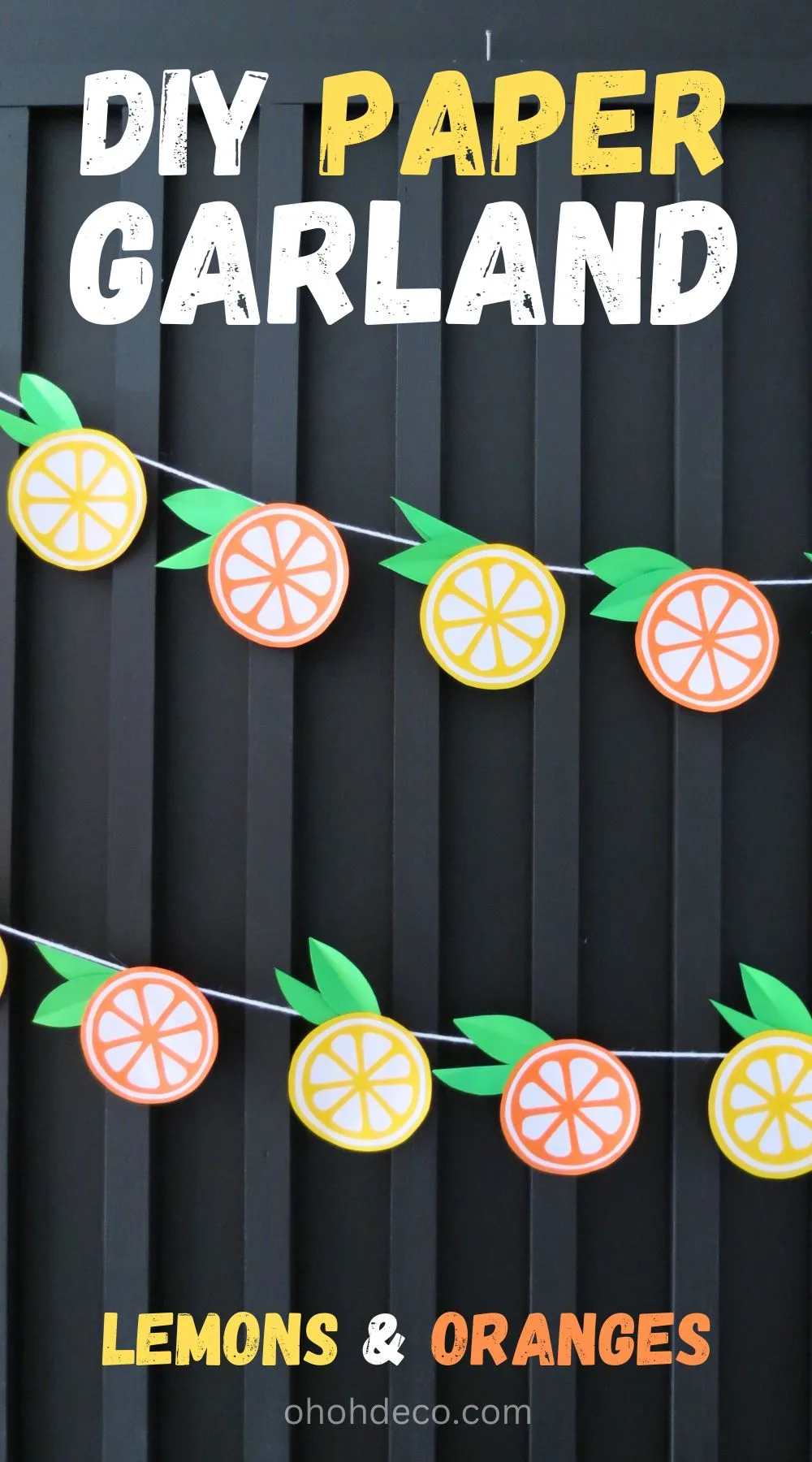 DIY paper garland 