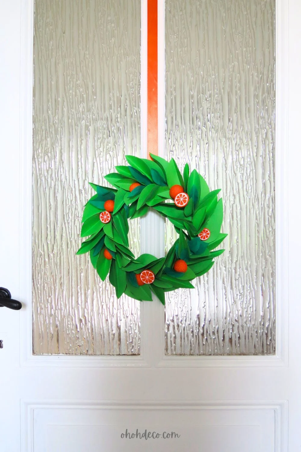 diy paper wreath 