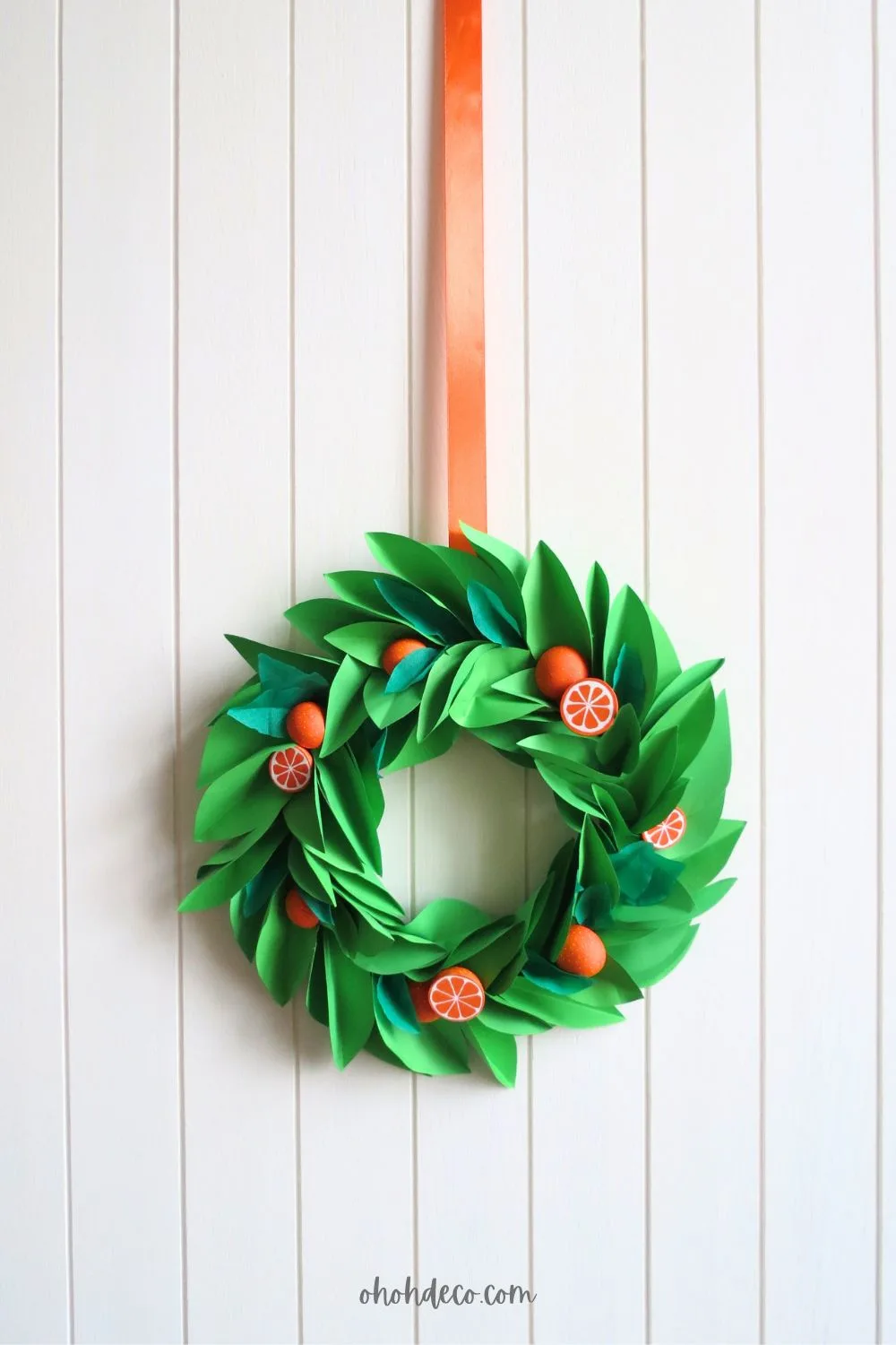 easy paper wreath diy