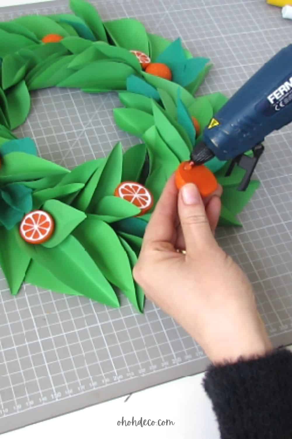 summer paper wreath diy