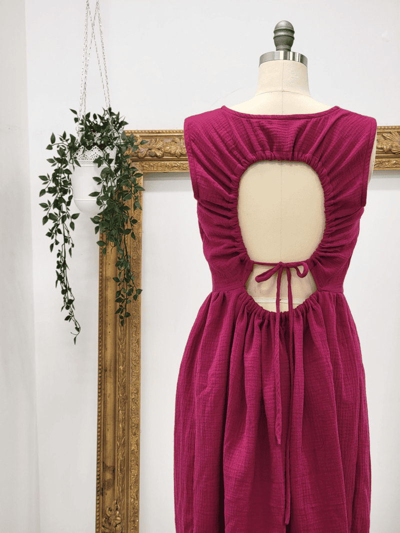 open back dress sewing pattern