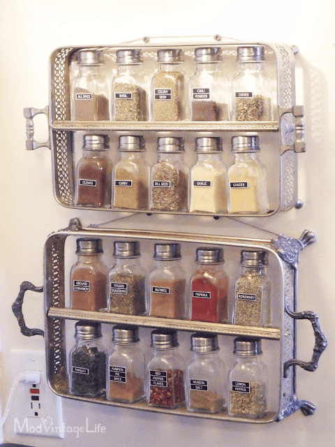 silver tray shelf