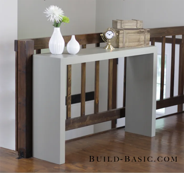 simple diy console table