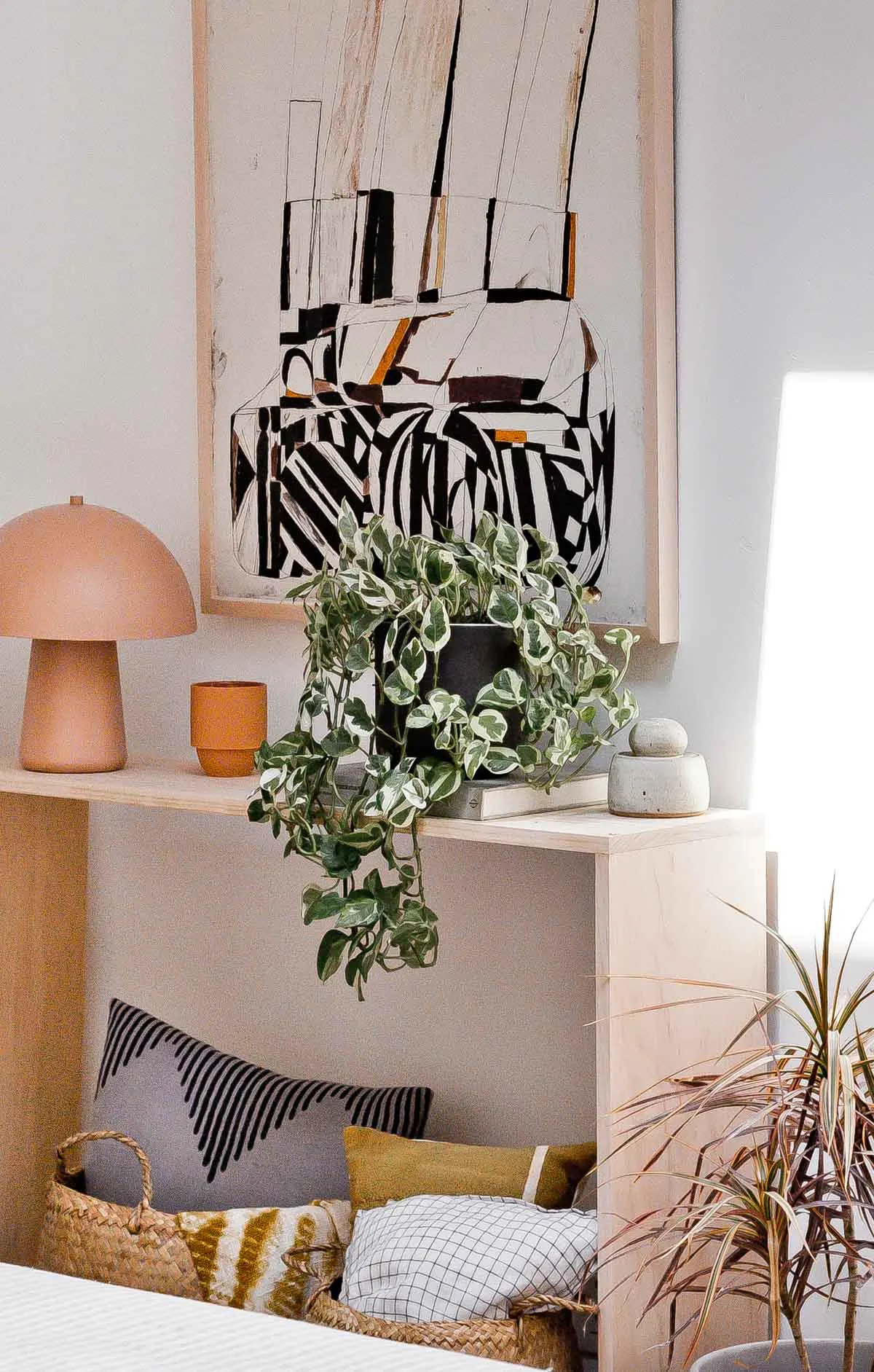 diy plywood shelf table