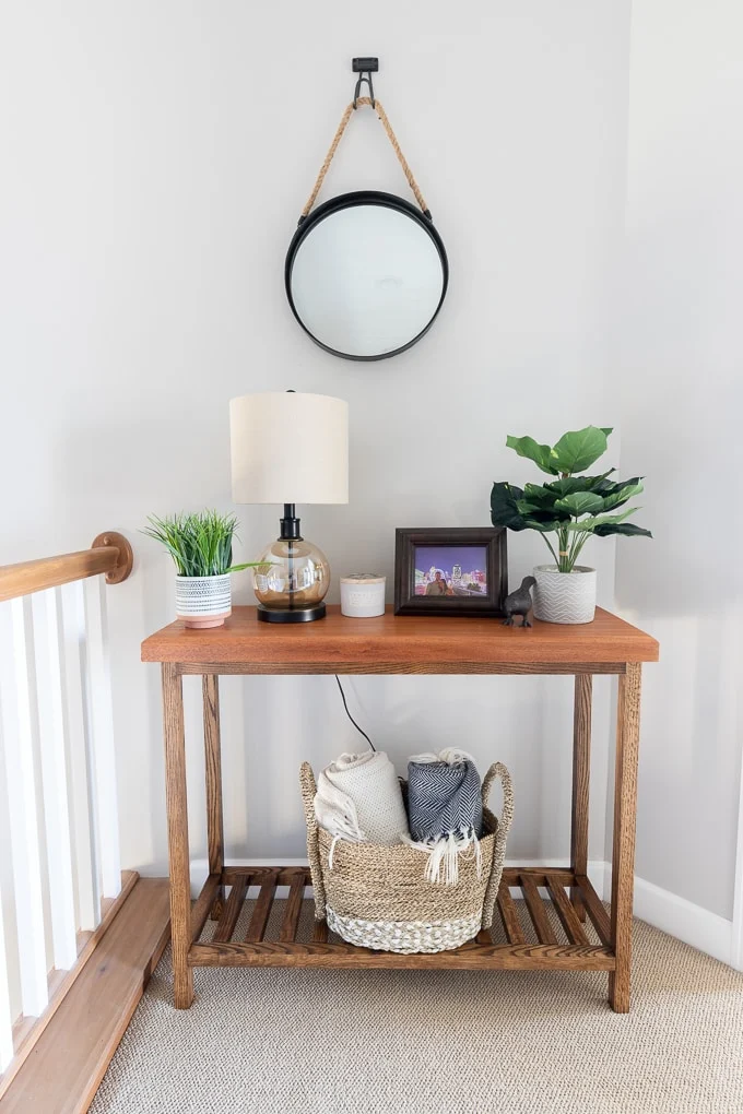 wood console table diy