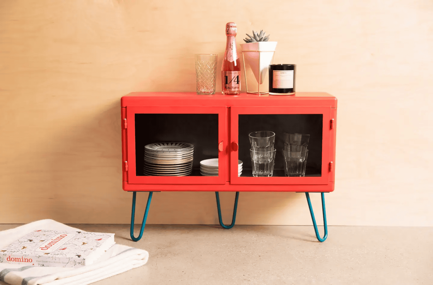 upcycled cabinet into table