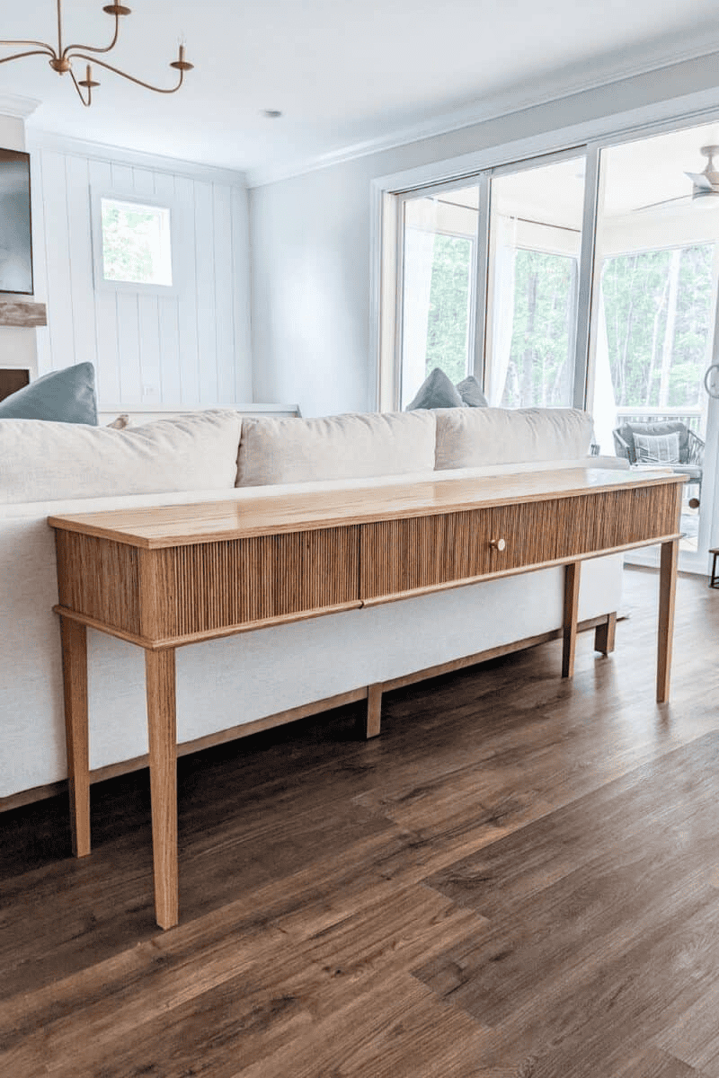 console table with drawers diy