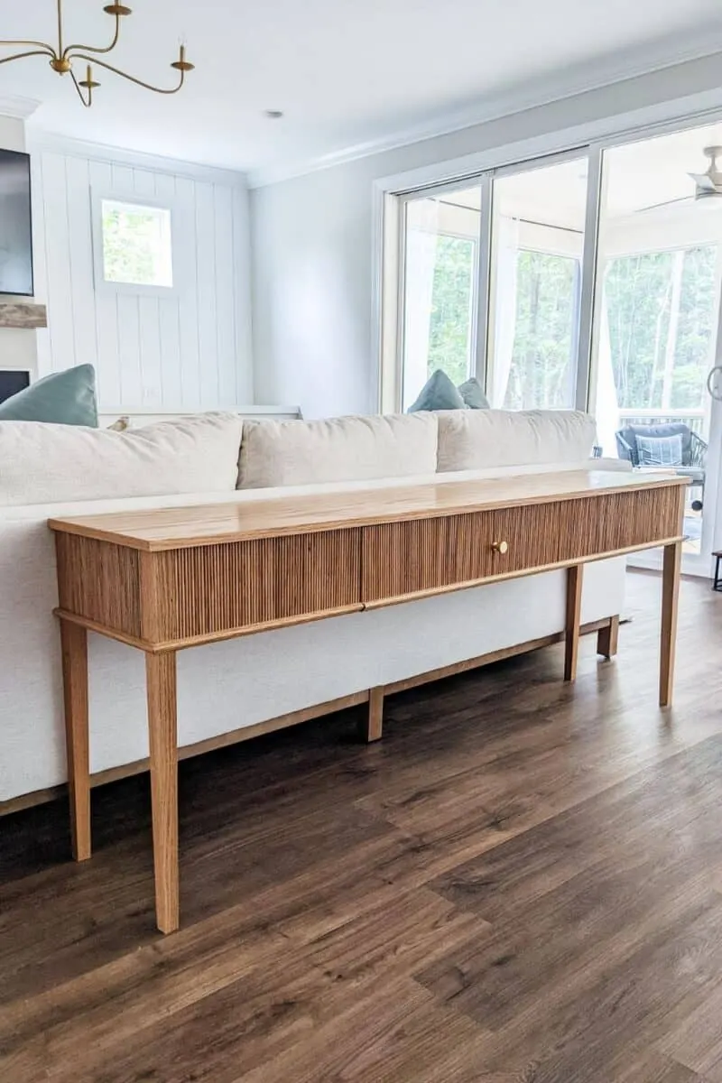 console table with drawers diy