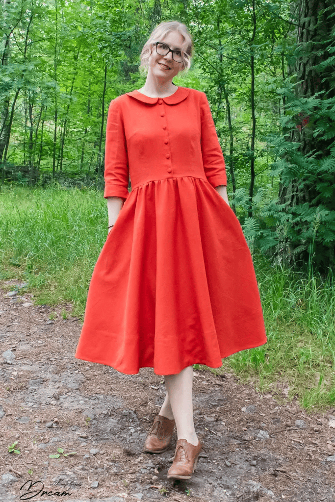 1950s style dress pattern