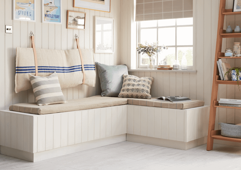 how to make a bench corner