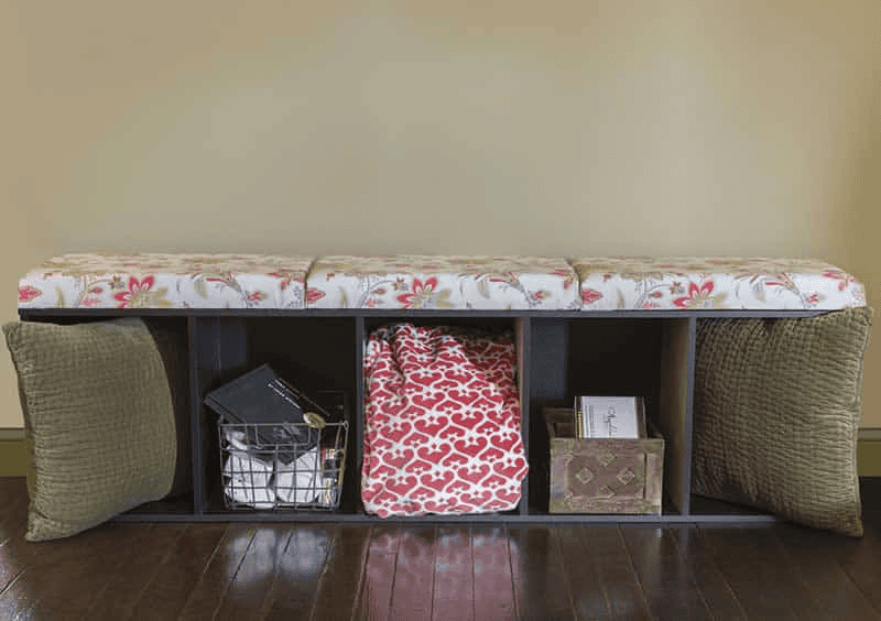 bookshelf turn into bench