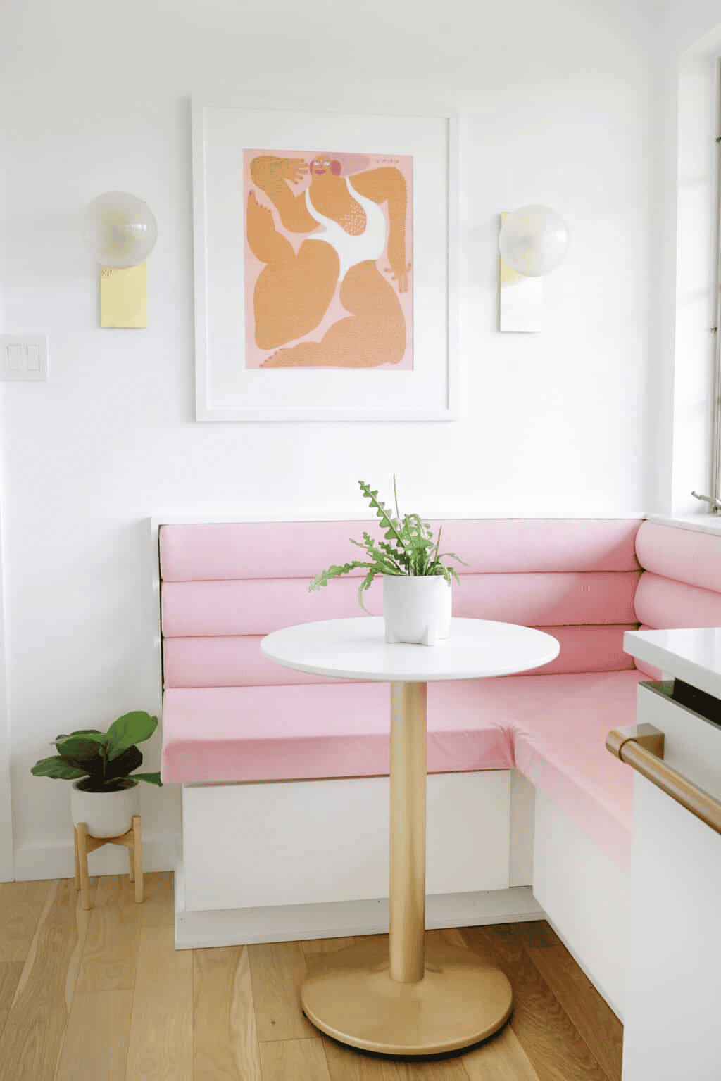 tufted corner banquette diy