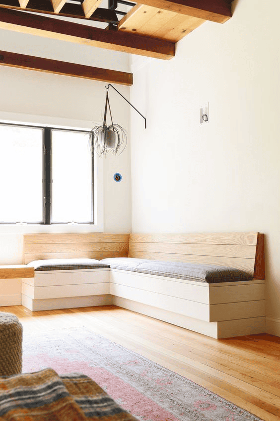 how to build a corner banquette