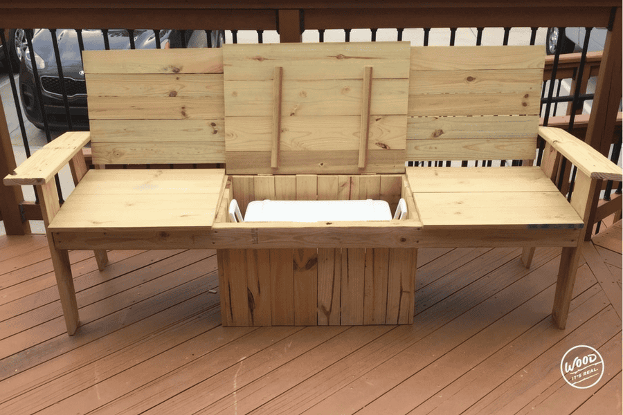 diy cooler bench