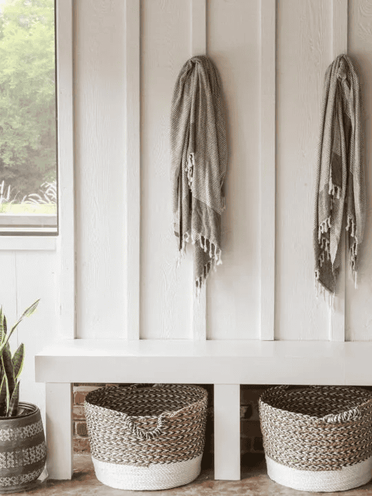 diy cubbies bench