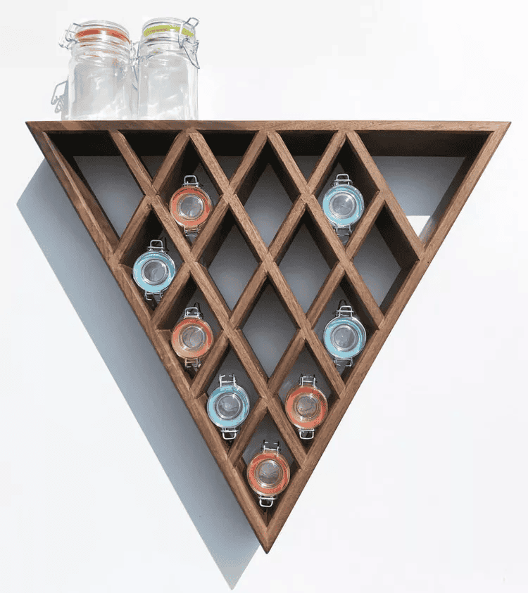 compact wall spice rack