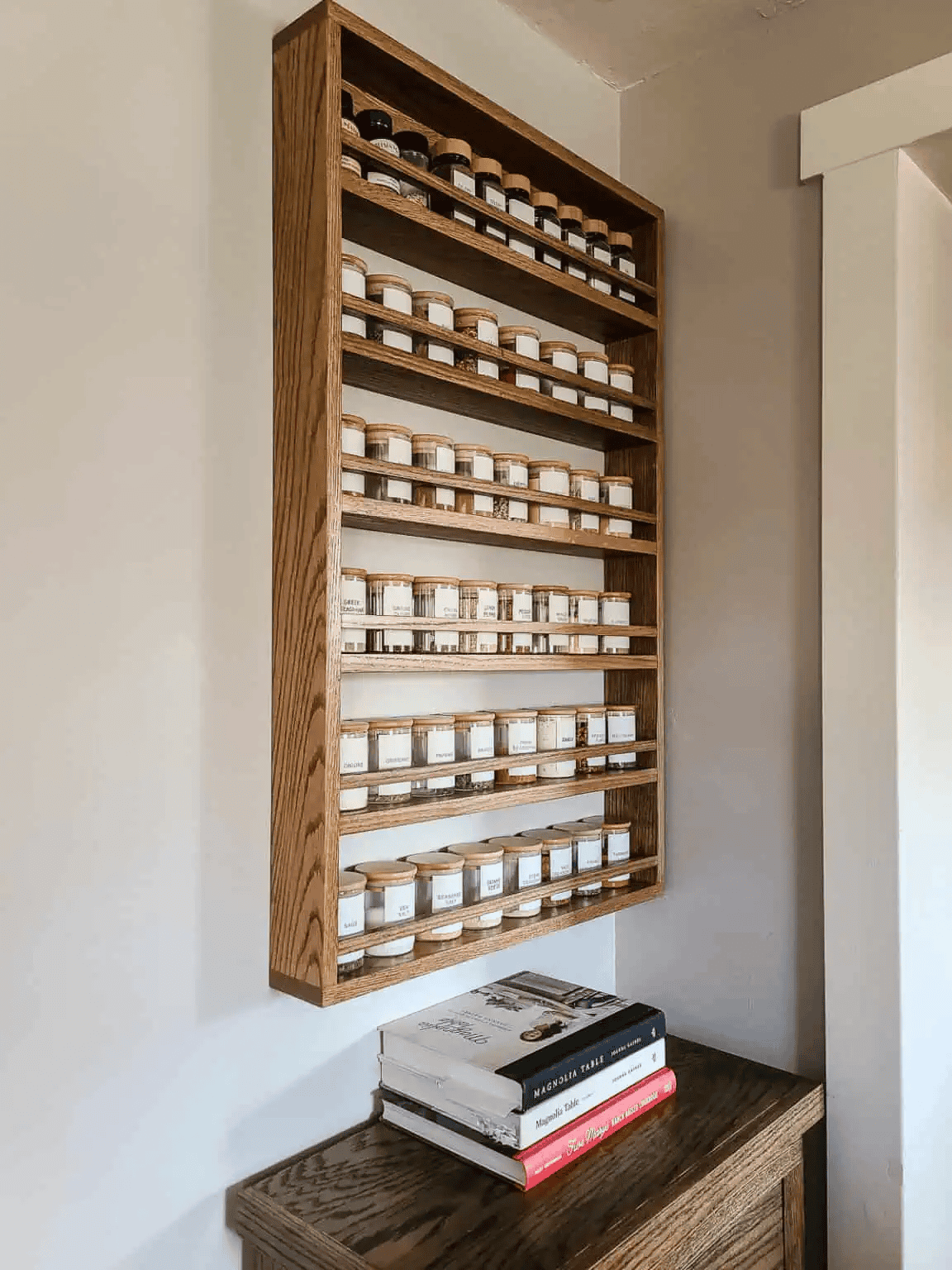 wall spice shelf diy