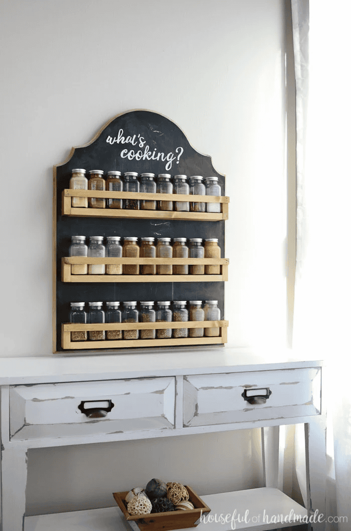 wooden spice rack building tutorial