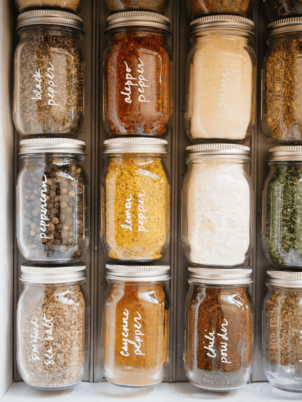 spice drawer organizer